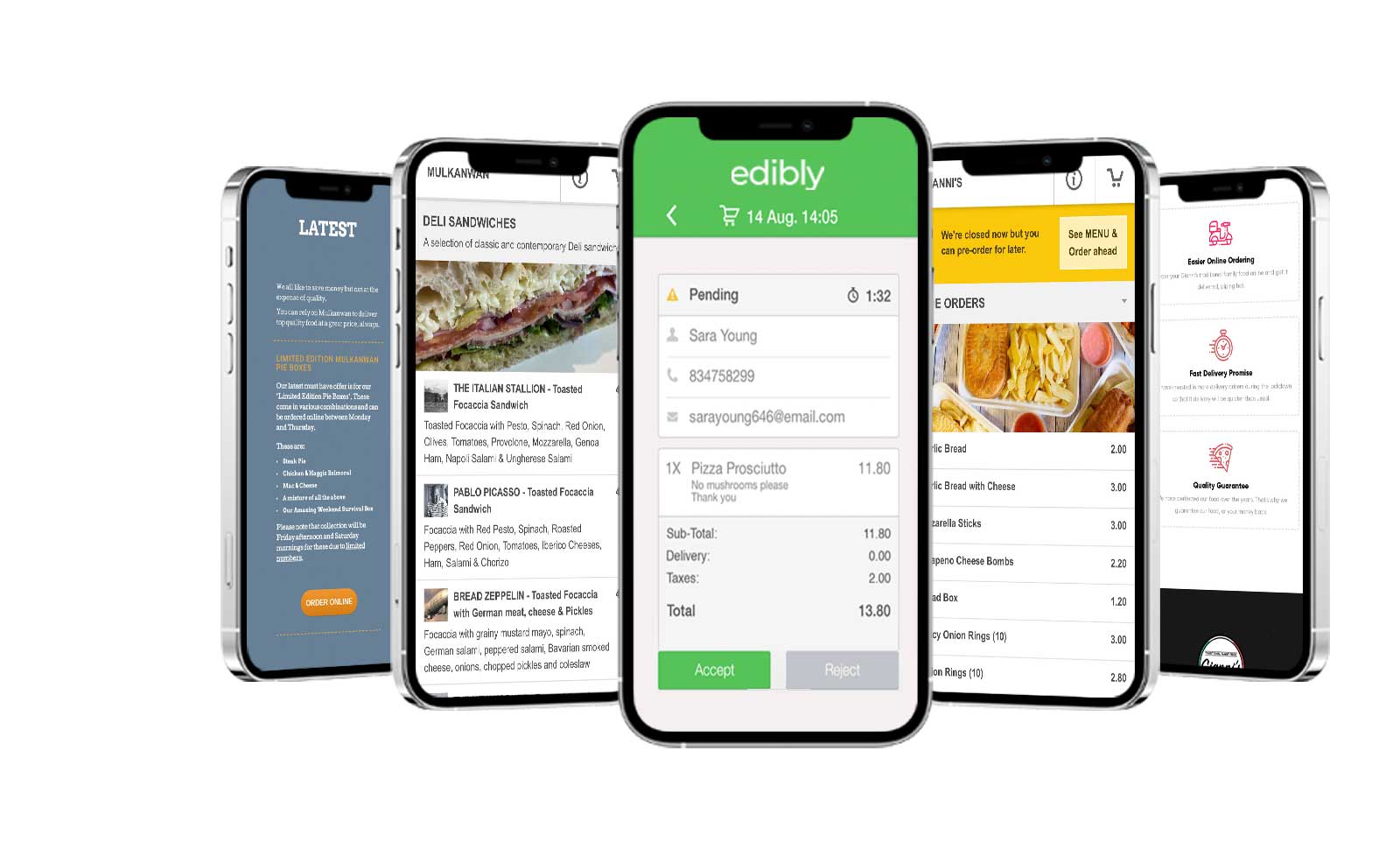 edibly - mobile optimised online ordering